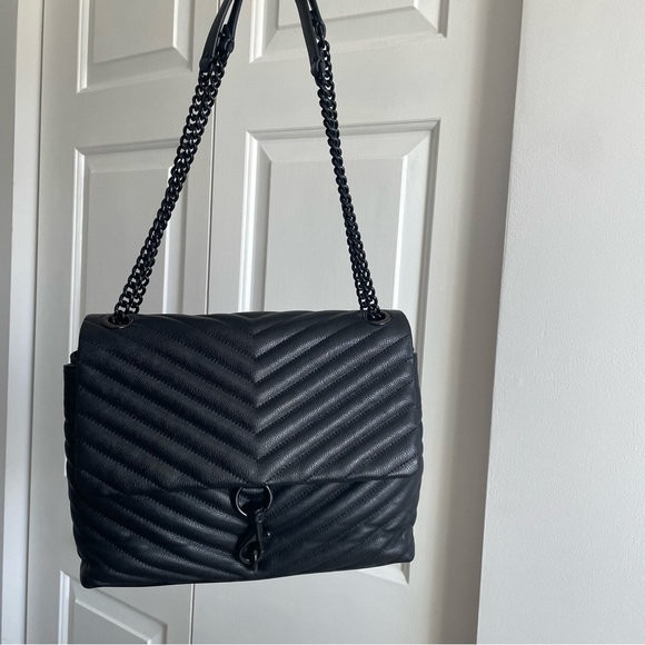 Rebecca Minkoff Edie Shoulder Bag, Black - Picture 6 of 16